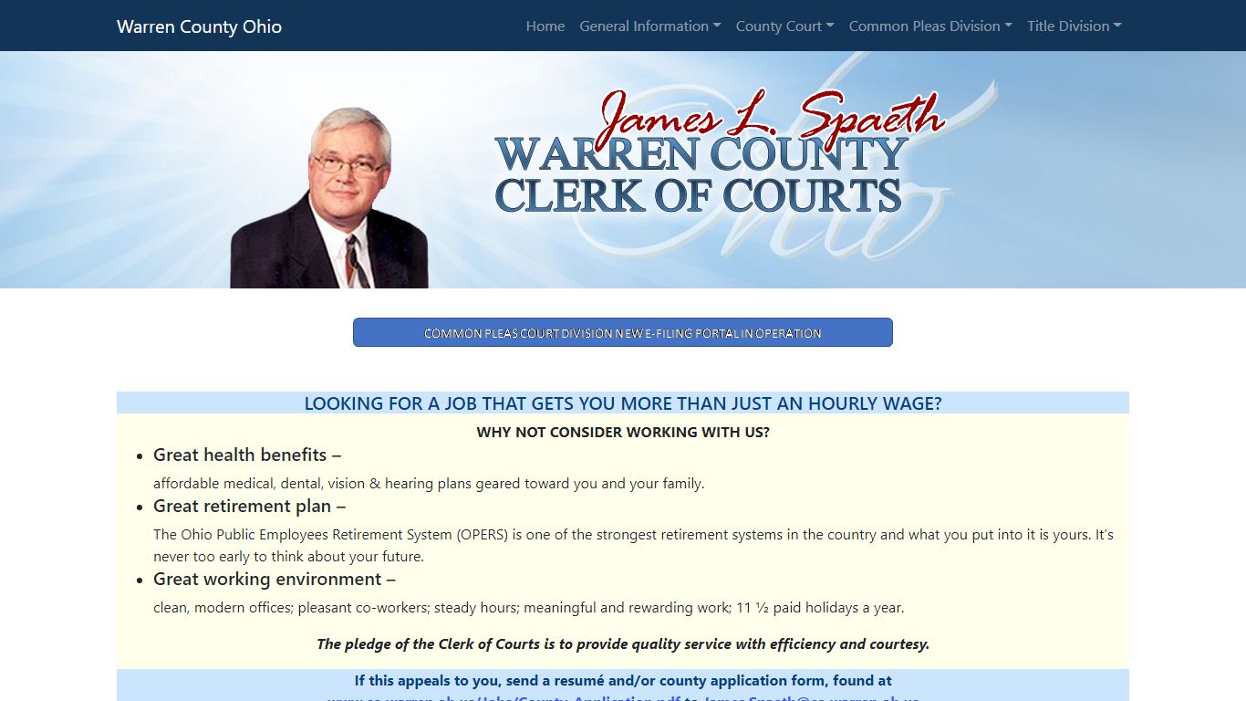 Clerk of Courts - Warren County, Ohio